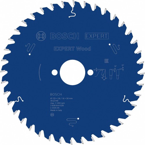 BOSCH Kreissägeblatt Expert for Wood, 170 x 30 x 2,6 mm, T40 2608644028