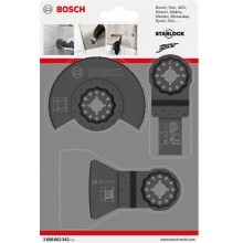 BOSCH Fliesen-Set, 3-Teilig, AIZ 20 AB (1x), ATZ 52 SC (1x), ACZ 85 LMT (1x)