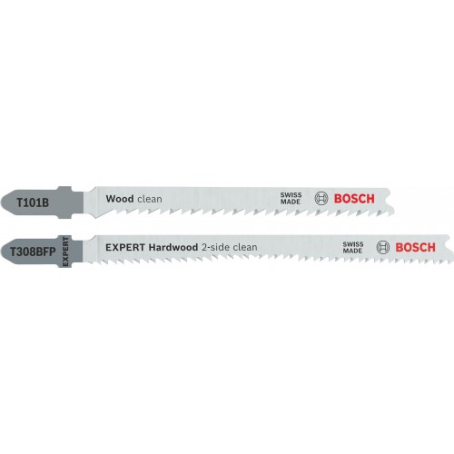 BOSCH T101B und EXPERT Hardwood T308BFP StichsägeblätterSet, 26-tlg. 2608665462