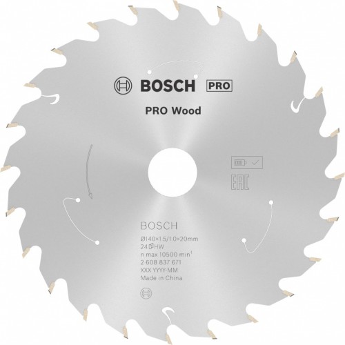 BOSCH PRO Wood cordless Kreissägeblatt 140x20x1,5/1,0x24T 2608837671