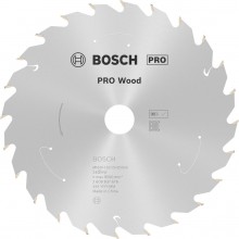 BOSCH PRO Wood cordless Kreissägeblatt 160x20/15,875x1,5/1,0x24T 2608837676