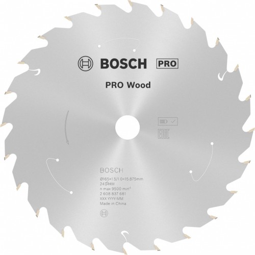 BOSCH PRO Wood cordless Kreissägeblat 165x15,875x1,5/1,0x24T 2608837681