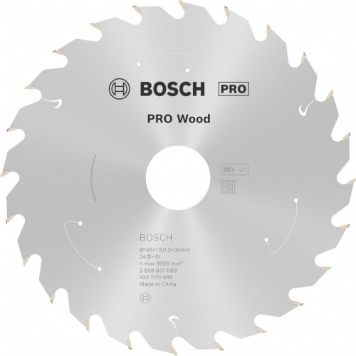 BOSCH PRO Wood cordless Kreissägeblat 165x30x1,5/1,0x24T 2608837688