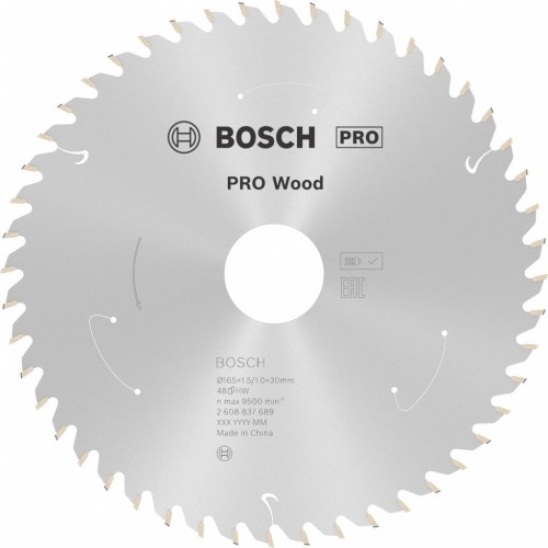 BOSCH PRO Wood cordless Kreissägeblat 165x30x1,5/1,0x48T 2608837689