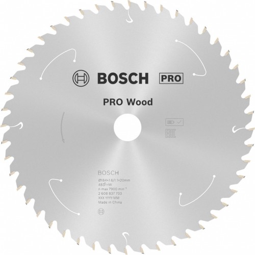 BOSCH PRO Wood cordless Kreissägeblat 184x20x1,6/1,1x48T 2608837703