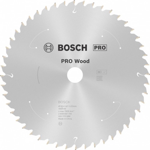 BOSCH PRO Wood cordless Kreissägeblatt 190x20x1,6/1,1x48T 2608837705