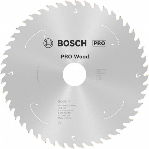BOSCH PRO Wood cordless Kreissägeblat 190x30/20x1,6/1,1x48T 2608837710