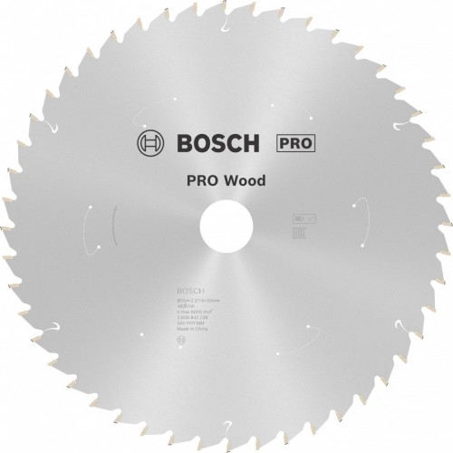 BOSCH PRO Wood cordless Kreissägeblatt 254X2.2/1.6X30X48T 2608842239