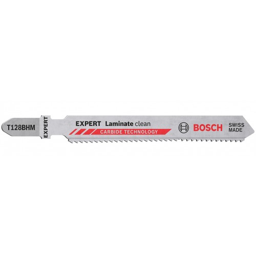 BOSCH EXPERT ‘Laminate Clean’ T128 BHM Stichsägeblatt, 3 Stück 2608900542