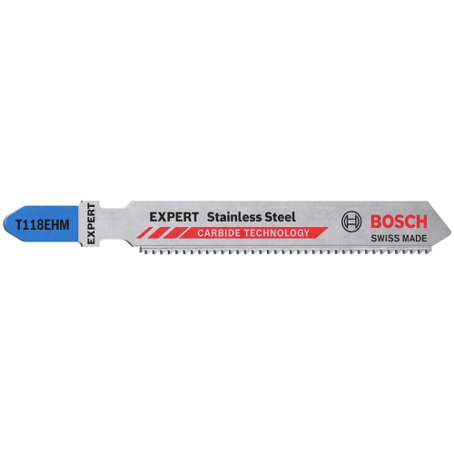 BOSCH EXPERT ‘Stainless Steel’ T 118 EHM Stichsägeblatt, 3 Stück 2608900562