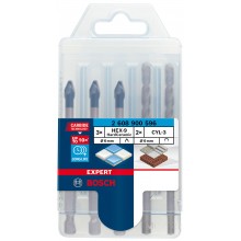 BOSCH EXPERT HEX-9 HardCeramic Bohrer Mixed Set, 6 mm, 5-tlg. 2608900596