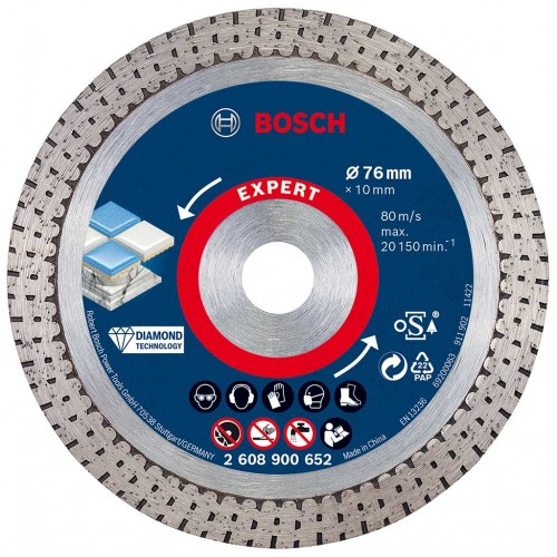 BOSCH EXPERT HardCeramic 76 mm Diamanttrennscheiben 76 x 1,5 x 10 mm 2608900652