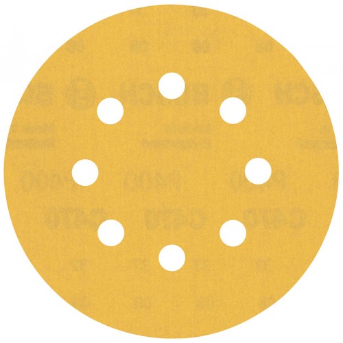BOSCH EXPERT C470 Schleifpapier mit 8 Löchern, 125 mm, G 400, 5-tlg. 2608900811