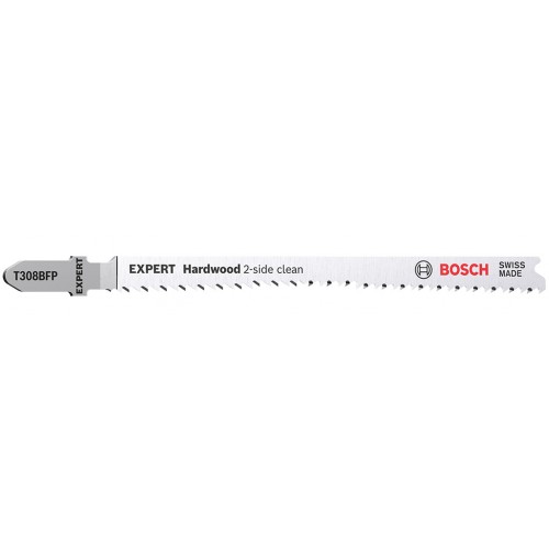 BOSCH EXPERT ‘Hardwood 2-side clean’ T 308 BFP Stichsägeblatt, 25 Stück 2608901181
