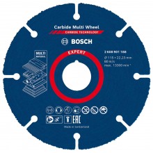 BOSCH EXPERT Carbide Multi Wheel Trennscheibe, 115 mm, 22,23 mm 2608901188