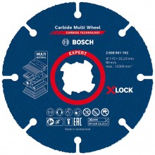 BOSCH EXPERT Carbide Multi Wheel X-LOCK Trennscheibe, 115 mm, 22,23 mm 2608901192