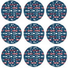 BOSCH EXPERT O780 Foil Schleiffolien-Set, 150 mm, G80 (3x); G120 (3x); G180 (3x), 9-tlg.