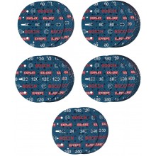 BOSCH EXPERT O780 Foil Schleiffolie Set, 150 mm,G60/G80/G120/G180/G240 2608902470