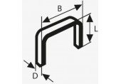 BOSCH Flachdrahtklammer, typ 51, 10 x 1 x 6mm 2609200200