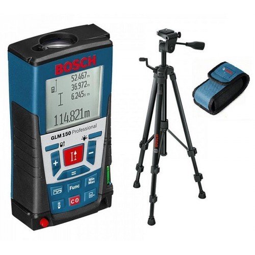 BOSCH GLM 150 Laser-Entfernungsmesser 0.601.072.000 + Case + Extra-Stativ BT 150 BOSCH GLM 150 Laser-Entfernungsmesser 0.601.072.000 + Case + Extra-Stativ BT 150