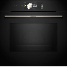 Bosch Serie 8 Einbau-Backofen mit Mikrowellenfunktion 60 x 60 cm Schwarz HMG778NB1