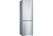 Bosch Serie 4 Kühl-Gefrier-Kombination, 186 × 60 cm, Edelstahl, KGV36VLEAS