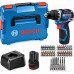 BOSCH GSB12V-32 PROFESSIONAL Akku-Schlagbohrschrauber, 2x 12V/2,0Ah, L-BOXX 06019G9502