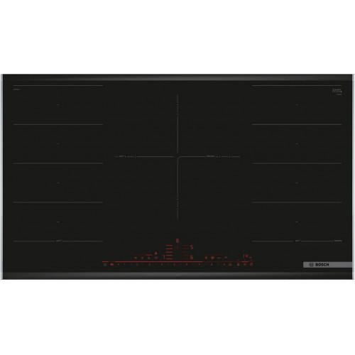 Bosch Serie 8 Induktionskochfeld 90 cm Mit Rahmen aufliegend PXV975DV1E Bosch Serie 8 Induktionskochfeld 90 cm Mit Rahmen aufliegend PXV975DV1E