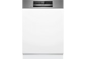 Bosch Serie 6 Teilintegrierter Geschirrspüler 60 cm Gebürsteter Stahl SMI6ECS10E