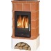 ABX BOHEMIA, Kachelofen mit Blecheinsatz, terra rosa 4636-7TR