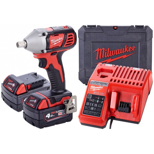 Milwaukee M18 BIW12-402C Akku-Schlagschrauber 2x4.0 Ah, Transportkoffer 4933443607