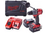 Milwaukee M18 ONEPD2-502X Akku Schlagbohrschrauber 2x5.0 Ah, HD Box 4933464527