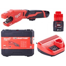 Milwaukee M12 PCSS-202C Akku edelstahl-rohrabschneider (12V/2x2,0Ah) 4933479242