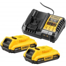 DeWALT DCB1104D2-QW Akku-Kit XR Ladegerät DCB1104 + 18V 2x2,0Ah