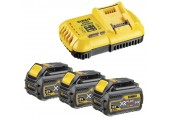 DeWALT DCB118T3-QW Akku Starter 54V Ladegerät DCB118 + 18V 3x6,0Ah