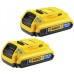 DeWALT 18 V XR 2 x Plug-in-Akku 2,0 Ah Li-Ion Bluetooth DCB283B