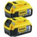 DeWALT Ersatz-Akku 2 x Bluetooth-Akku 18 V / 5 Ah Li-Ion Doppelpack DCB284B-XJ
