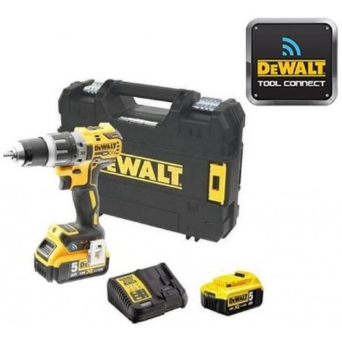 DeWALT Akku-Bohrschrauber mit zwei Geschwindigkeiten 2x5.0Ah 18V Tool Connect DCD792P2B