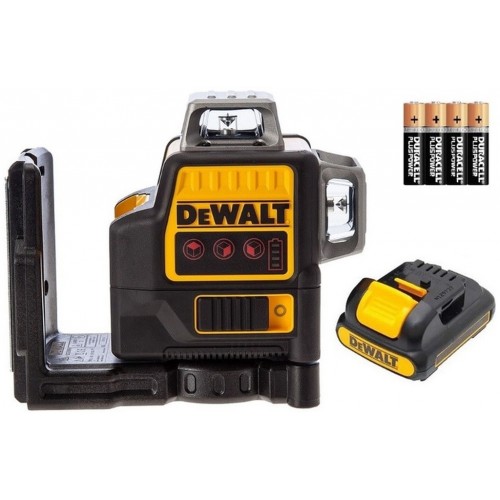 DeWALT Linienlaser 2x360°, rot, mit Batterien - DCE0811LR-XJ