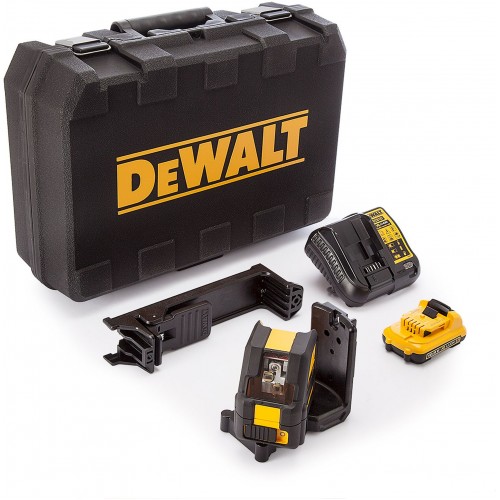 DeWALT DCE088D1R-QW Selbstnivellierender Linienlaser rot XR (10,8V/2,0Ah) Tstak