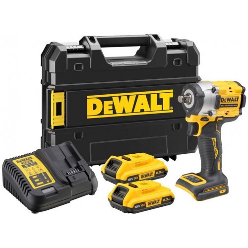 DeWALT DCF921D2T-QW Akku-Schlagschrauber 1/2" (406 Nm/18V/2x2,0Ah) Tstak