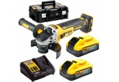 DeWALT DCG405H2T-QW Akku-Winkelschleifer (125mm/18V/2x5,0Ah PowerStack) koffer Tstak