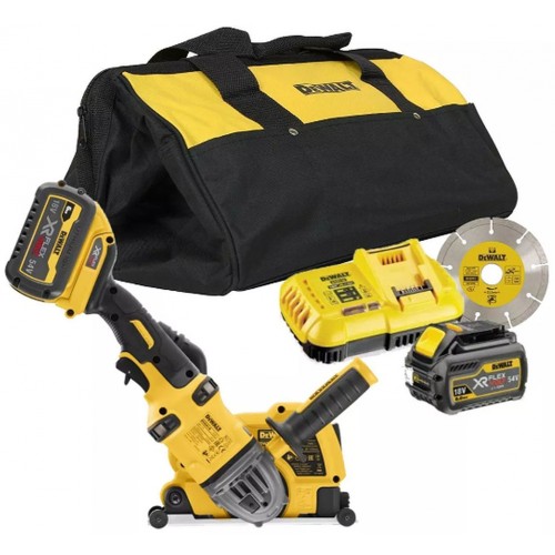 DeWALT DCG4610T2-QW (DCG414 + DWE46225 + 2 x 6,0 Ah + DCB118 + Tasche)