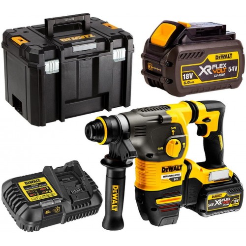 DeWALT DCH323T2-QW Akku-Kombihammer SDS-Plus XR FlexVolt (2,8J/54V/2x6,0Ah) Tstak