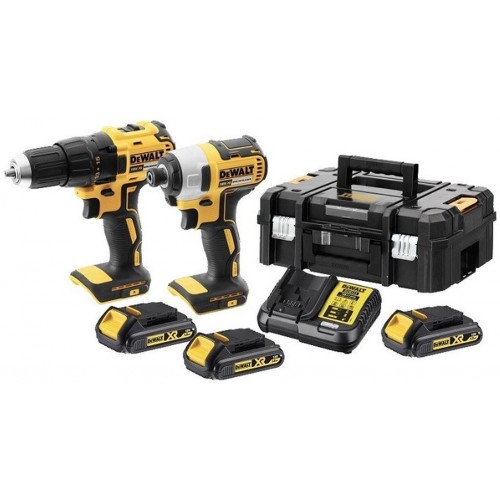 DeWALT 18V DCD778+DCF787, 3x 1,5ah + TSTAK, Schlagbohrschrauber Drehschrauber DCK2060S3T