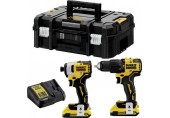 DeWALT DCK2062D2T-QW Akku Schlagbohrschrauber Akku-Schlagschrauber (18V/2x2,0Ah) TSTAK