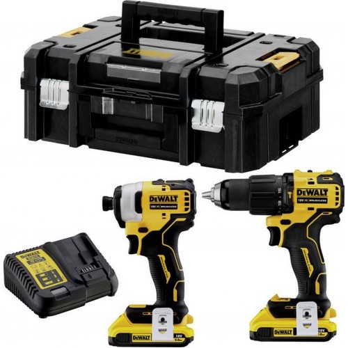 DeWALT DCK2062D2T-QW Akku Schlagbohrschrauber Akku-Schlagschrauber (18V/2x2,0Ah) TSTAK