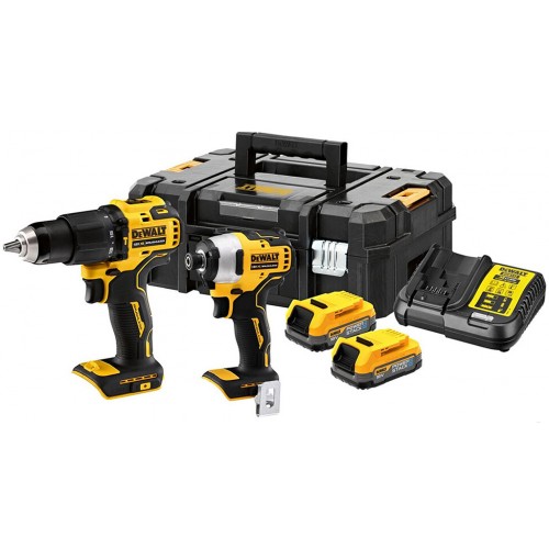 DeWALT DCK2062E2T-QW Akku-Combo-Set (18V/2x1,7Ah Powerstack) Tstak