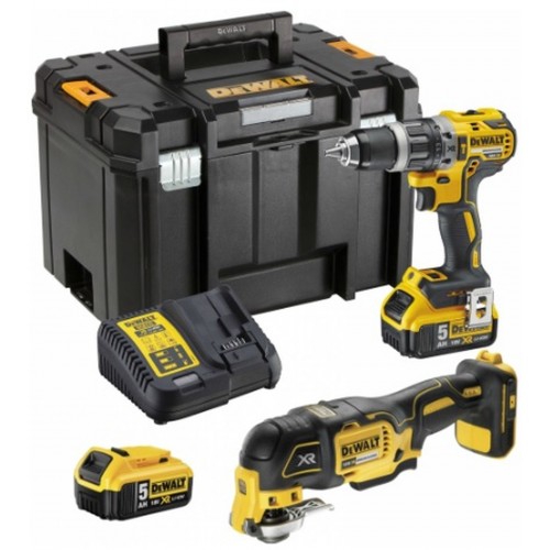 DeWALT Akku-Bohrkit + Winkelschleifer 2x5,0Ah LI-ION DCK209P2