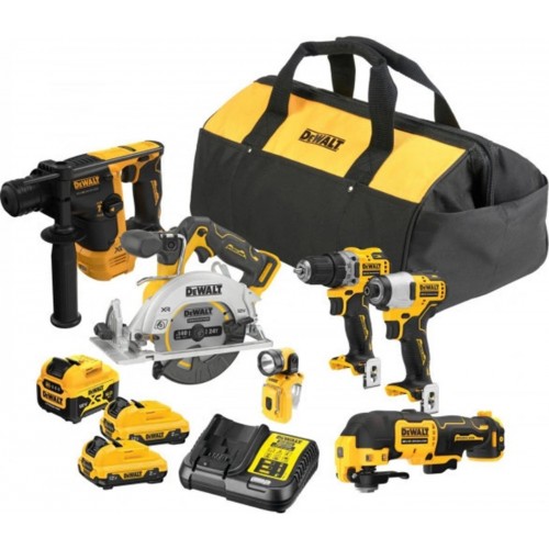 DeWALT DCK611P1D2 Combo Set (DCD701+DCF801+DCS512+DCH072+DCS353+DCL510+1x5.0Ah+2x 2.0Ah) DeWALT DCK611P1D2 Combo Set (DCD701+DCF801+DCS512+DCH072+DCS353+DCL510+1x5.0Ah+2x 2.0Ah)